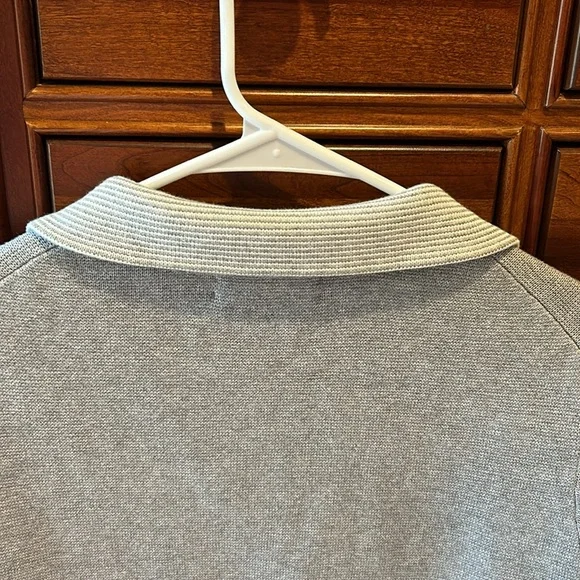 BananaRepublic women’s button down cardigan sweater, grey, size Large, 85% Pima - Picture 12 of 13